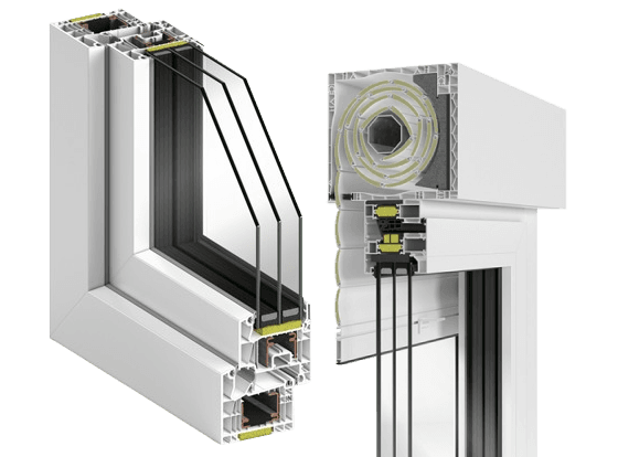 Janela em PVC com estore e persiana — venda e instalação em Vila Nova de Gaia